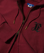 LFYT MONOGRAM LF LOGO US COTTON FULL ZIP HOODIE LA220509 BURGUNDY