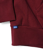 LFYT MONOGRAM LF LOGO US COTTON FULL ZIP HOODIE LA220509 BURGUNDY