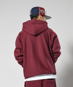 LFYT MONOGRAM LF LOGO US COTTON FULL ZIP HOODIE LA220509 BURGUNDY