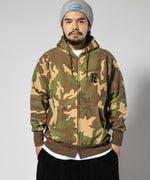 LFYT MONOGRAM LF LOGO US COTTON FULL ZIP HOODIE LA220509 CAMOUFLAGE