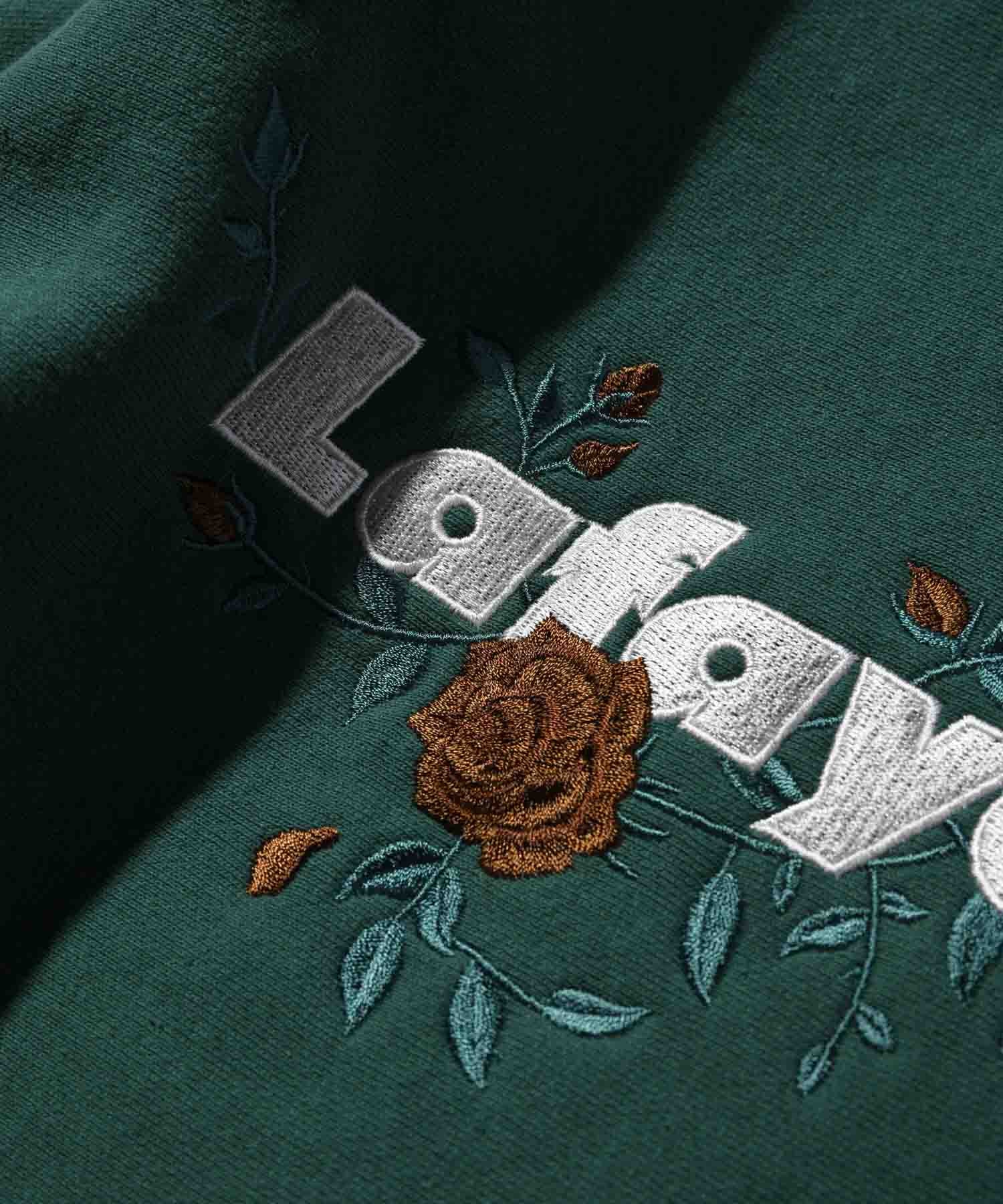 ROSE LOGO US COTTON CREWNECK SWEATSHIRT LE220701 DARK GREEN – LFYT