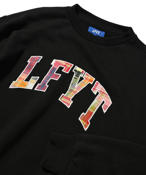 LFYT 拼布拱形標誌圓領衫 LA220701 黑色