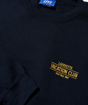 LFYT VACATION CLUB 基韋斯特旅遊圓領衫 LA220707 海軍藍