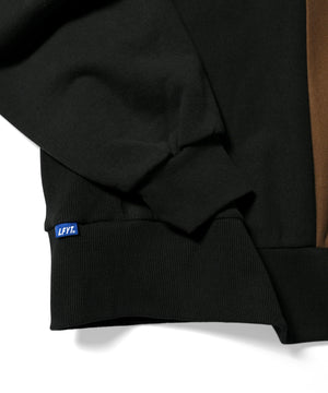 LFYT 2 色拱形標誌美棉圓領毛衣 LA220708 黑色