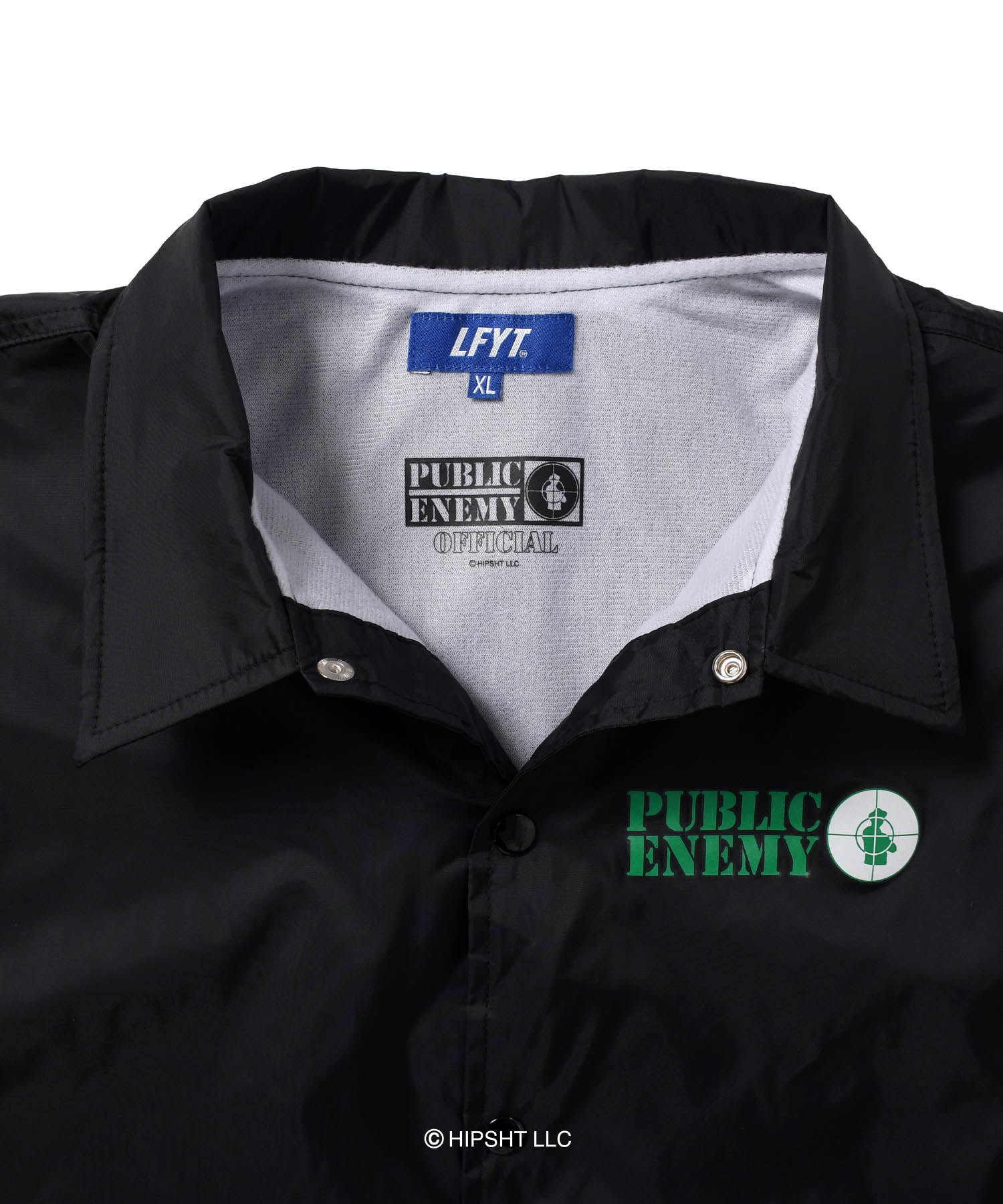 LFYT X PUBLIC ENEMY TARGET COACHES JACKET LE221001 BLACK