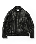 LFYT MONOGRAM LF LOGO LAMB LEATHER JACKET LA221015 BLACK