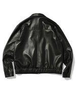 LFYT MONOGRAM LF LOGO LAMB LEATHER JACKET LA221015 BLACK