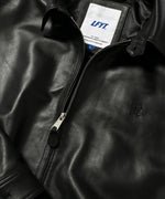 LFYT MONOGRAM LF LOGO LAMB LEATHER JACKET LA221015 BLACK