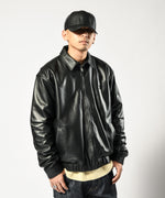 LFYT MONOGRAM LF LOGO LAMB LEATHER JACKET LA221015 BLACK