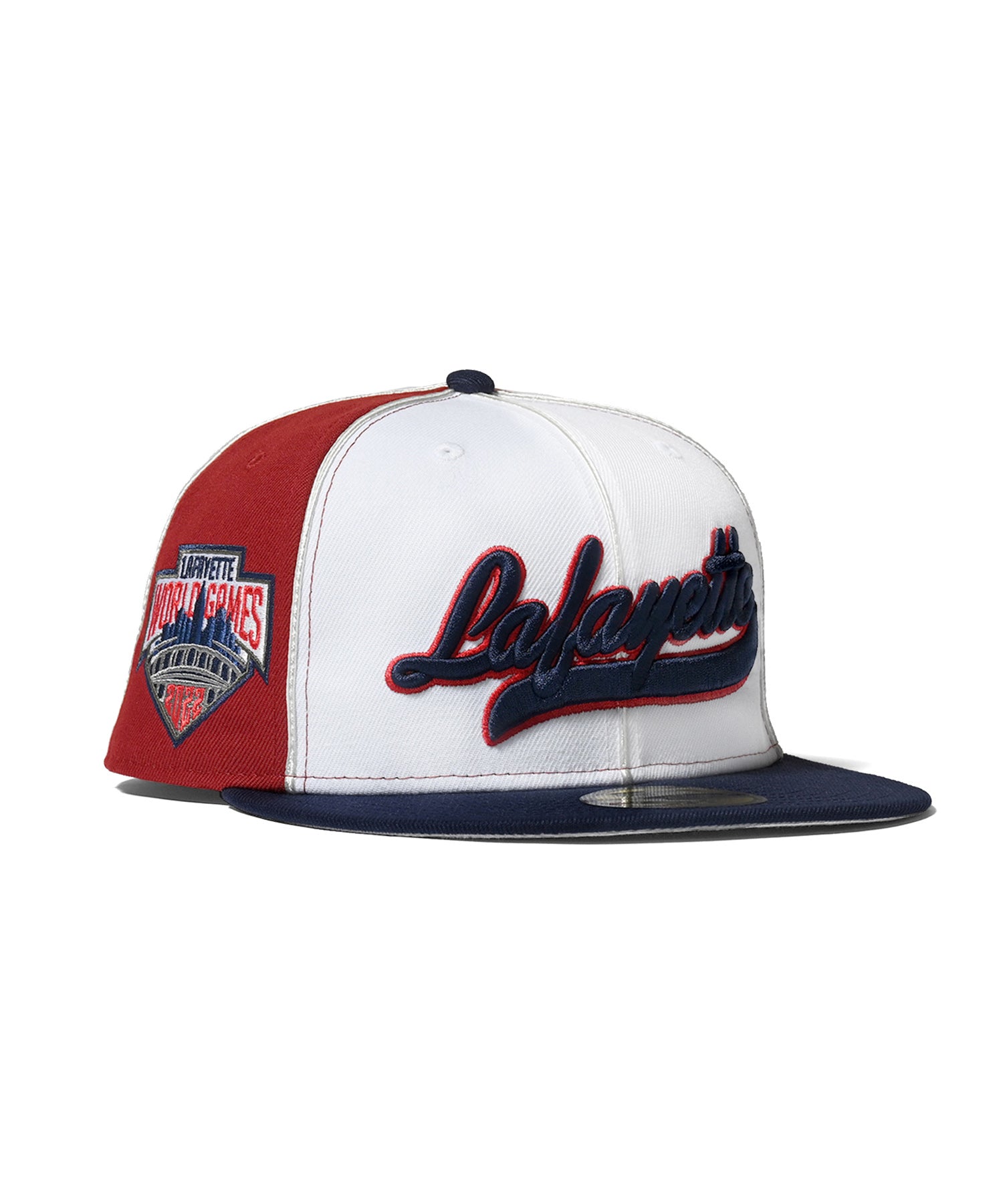 LFYT × NEW ERA 3TONE TEAM LOGO 59FIFTY FITTED CAP LA221408 WHITE×RED