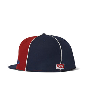LFYT × NEW ERA 3TONE TEAM LOGO 59FIFTY FITTED CAP LA221408 WHITE×RED