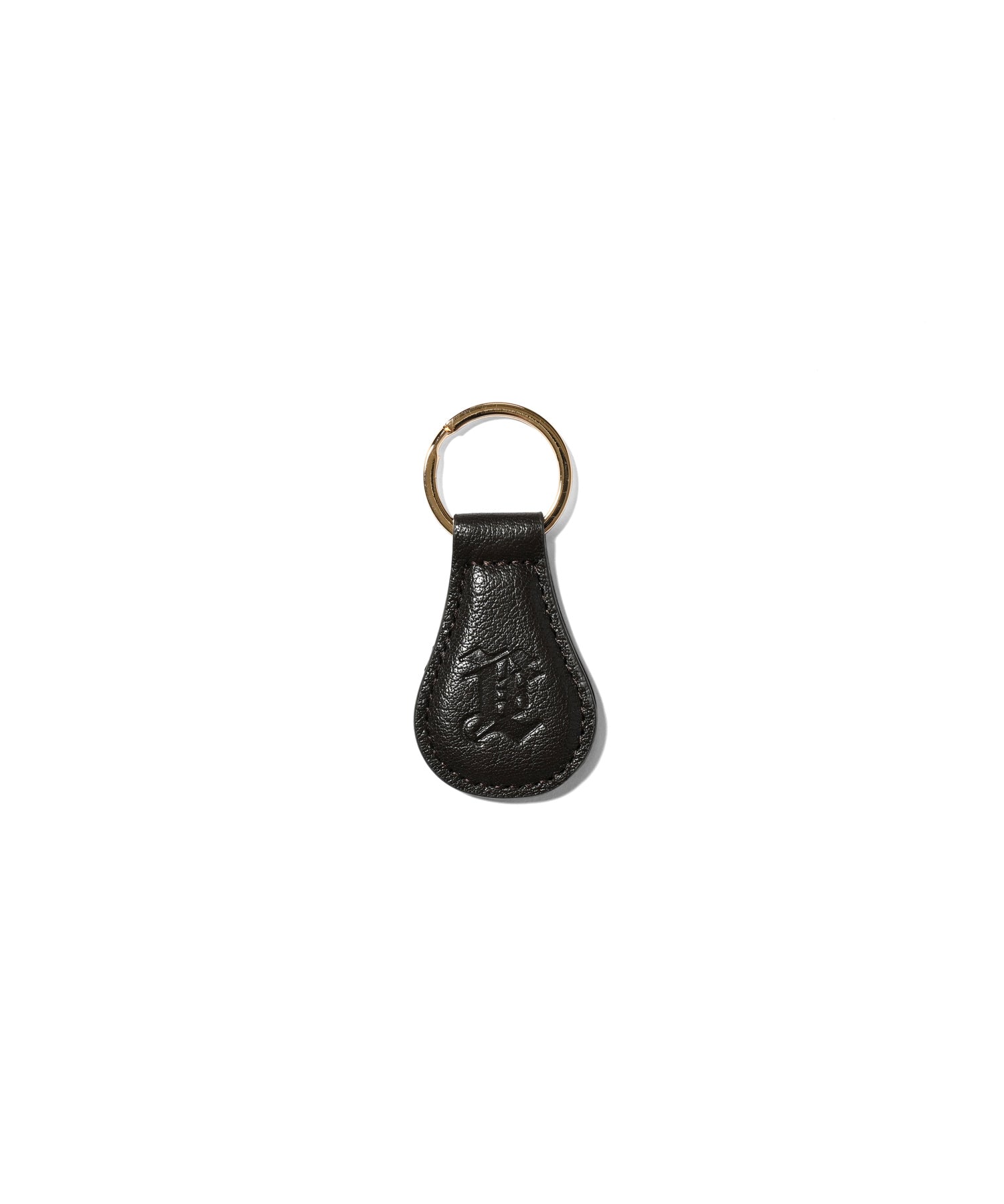 LFYT 字母組合 LF 標誌皮革鑰匙圈 LA221702 棕色