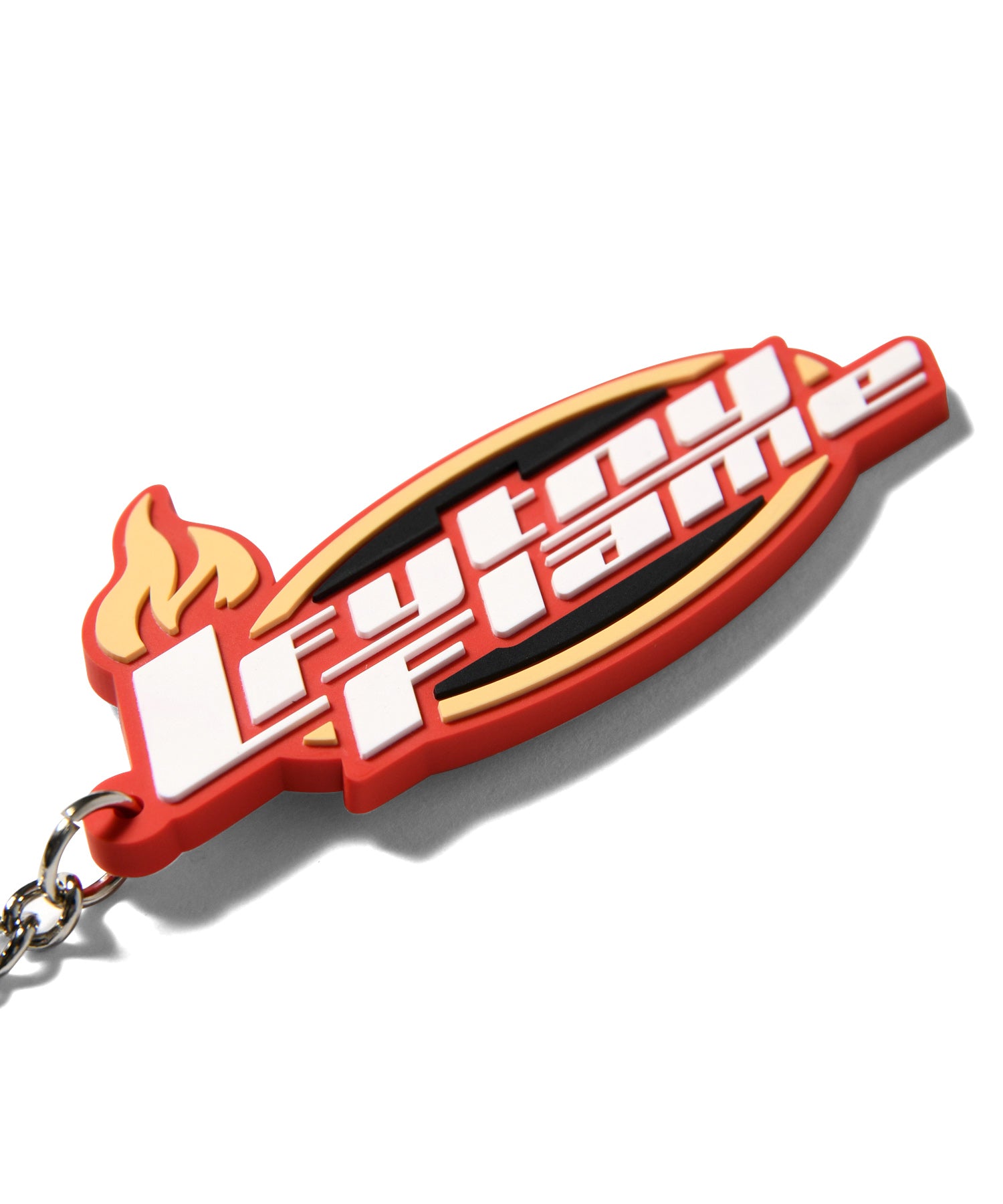 LFYT FLAME LOGO RUBBER KEY CHAIN LS221801 RED