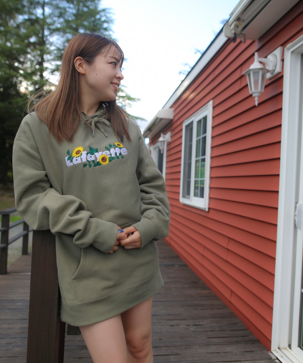 LFYT Lafayette Sunflower Logo Hoodie OLIVE LE22