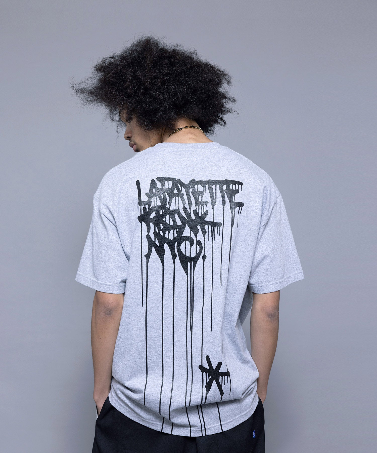 LFYT × KRINK TAGGING TEE LS220124 HEATHER GRAY