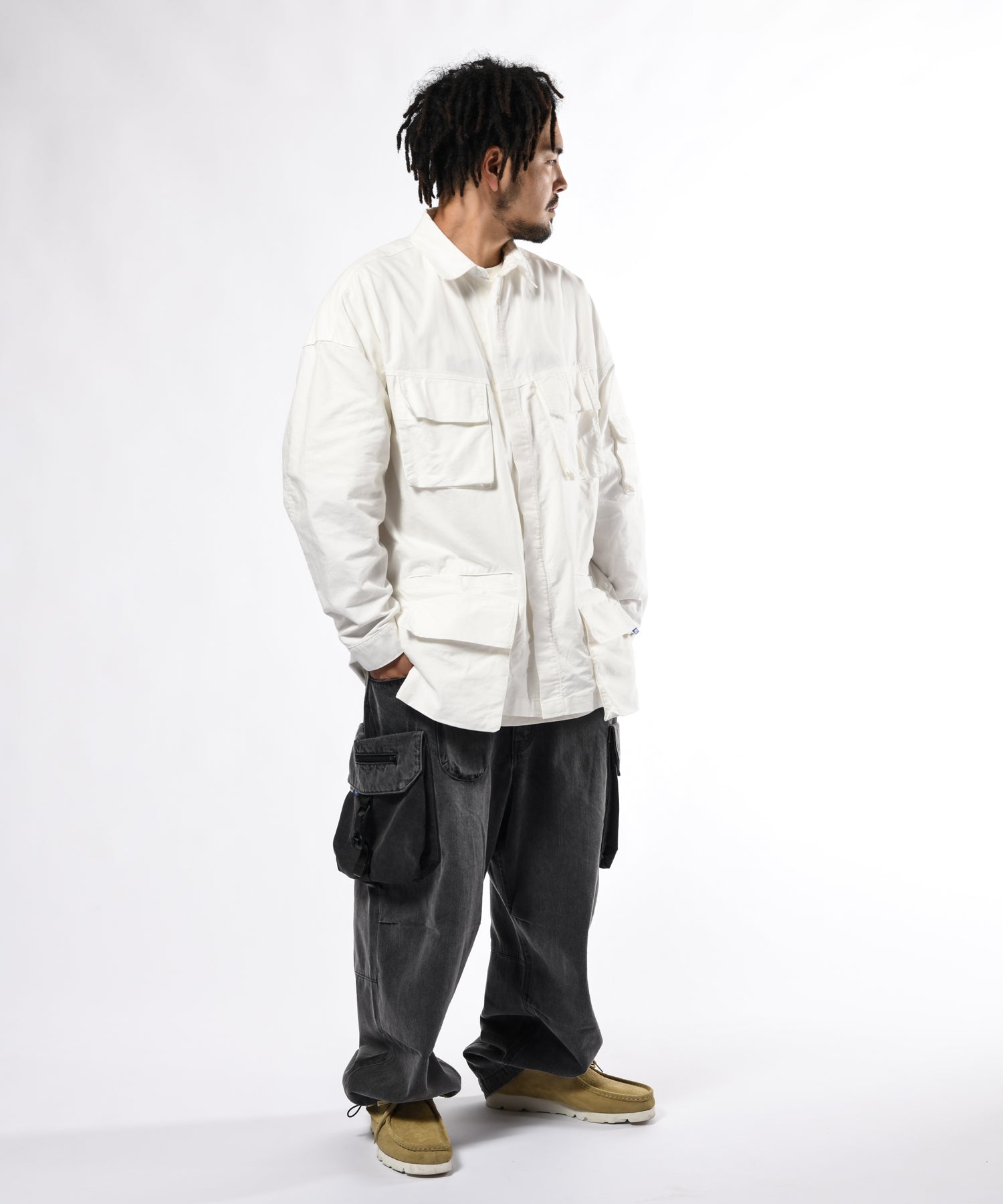 LFYT × LAKH L/S TEN POCKET OXFORD SHIRTS LE220204 WHITE