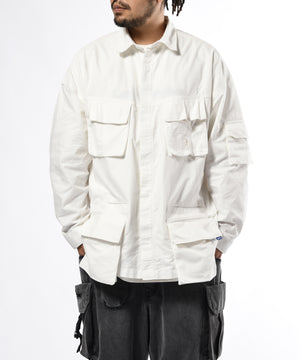 LFYT × LAKH L/S TEN POCKET OXFORD SHIRTS LE220204 WHITE