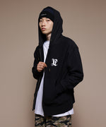 LFYT MONOGRAM LF LOGO US COTTON FULL ZIP HOODIE LA220509 BLACK