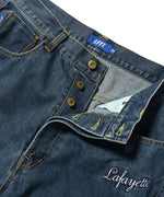 LFYT ALL OVER EMBLEM DENIM PANTS BAGGIE FIT LIGHT BLUE LS231101