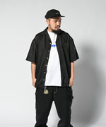 LFYT OPEN COLLAR S/S BIG SHIRT LS230204