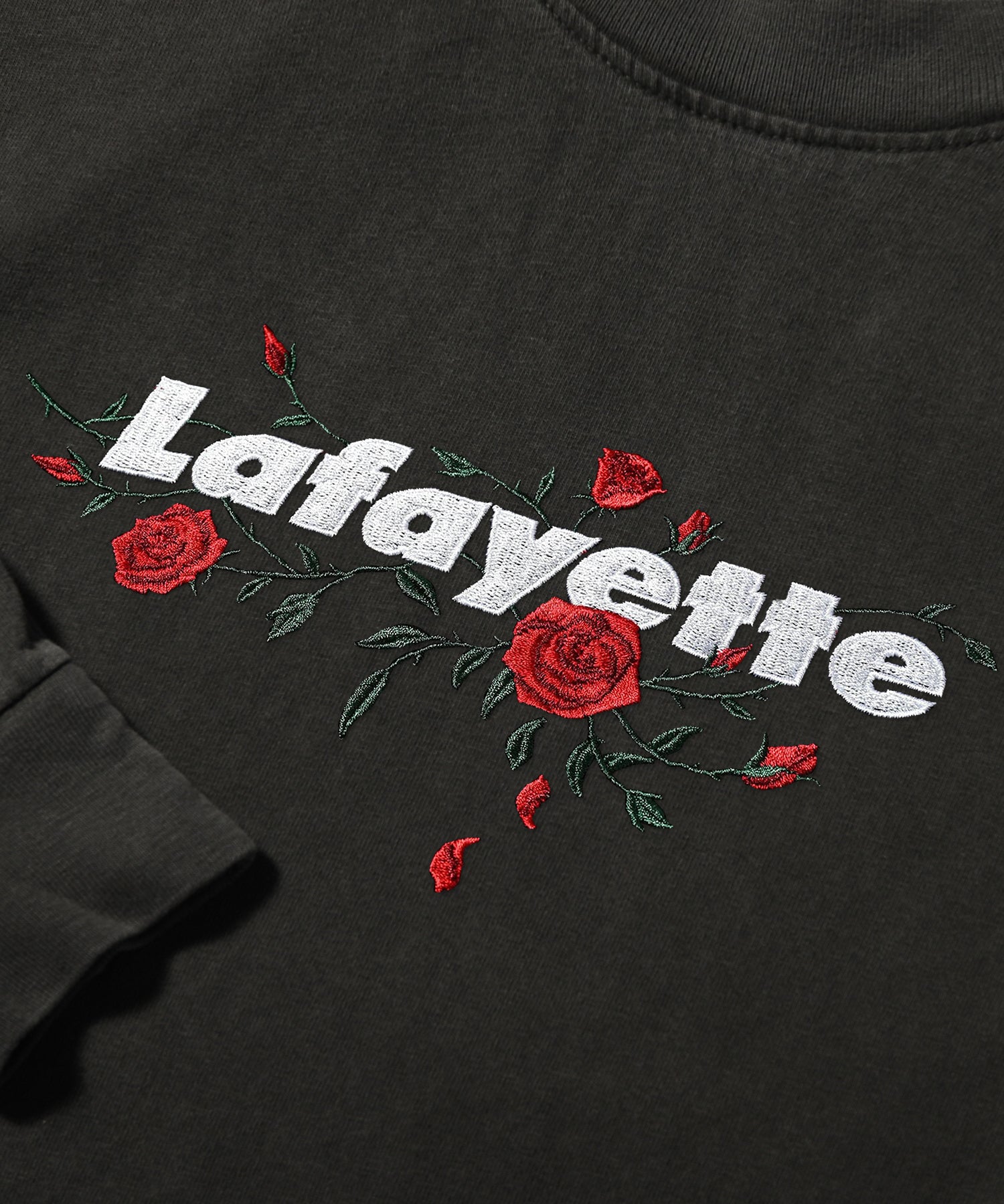 ROSE LOGO PIGMENT DYED L/S TEE LE230102