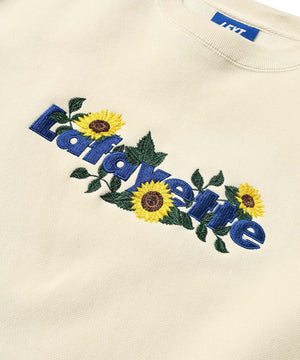 LFYT Lafayette Sunflower Logo Crewneck NATURAL LE22