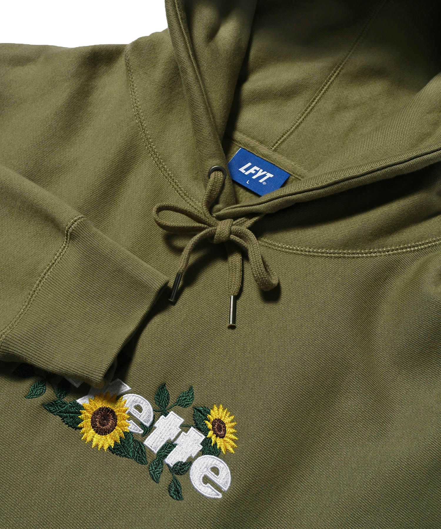 LFYT Lafayette Sunflower Logo Hoodie OLIVE LE22